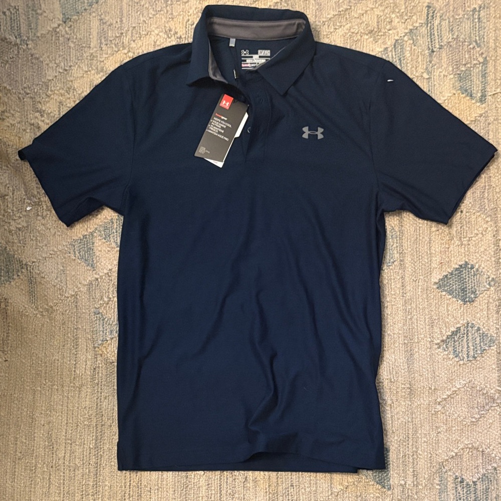 Under Armour Men's Dark Blue Polo